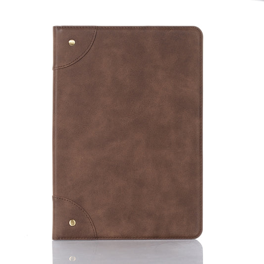 For iPad 10.2 / 10.5 Retro Book Style Horizontal Flip Leather Case with Holder & Card Slots & Wallet(Coffee) - iPad 10.2 Cases by buy2fix | Online Shopping UK | buy2fix