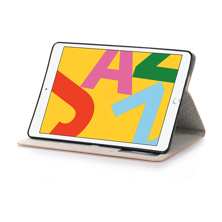 For iPad 10.2 / 10.5 Cross Texture Horizontal Flip PU Leather Case with Holder & Card Slots & Wallet(Brown) - iPad 10.2 Cases by buy2fix | Online Shopping UK | buy2fix