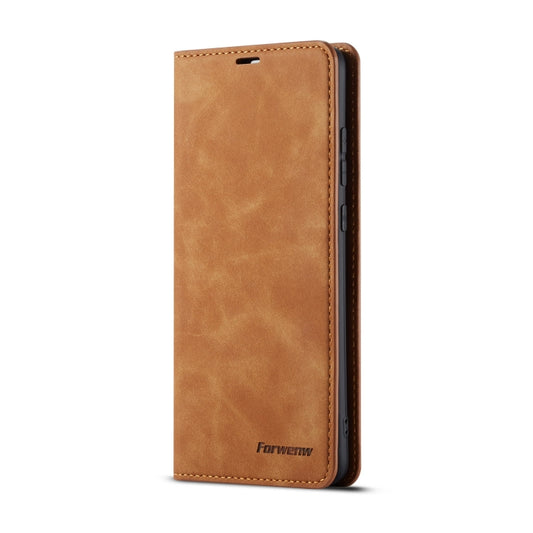 For Huawei Mate 20 Forwenw Dream Series Oil Edge Strong Magnetism Horizontal Flip Leather Case with Holder & Card Slots & Wallet & Photo Frame(Brown) - Huawei Cases by Forwenw | Online Shopping UK | buy2fix