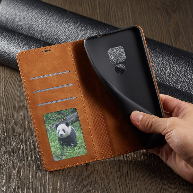 For Huawei Mate 20 Forwenw Dream Series Oil Edge Strong Magnetism Horizontal Flip Leather Case with Holder & Card Slots & Wallet & Photo Frame(Brown) - Huawei Cases by Forwenw | Online Shopping UK | buy2fix