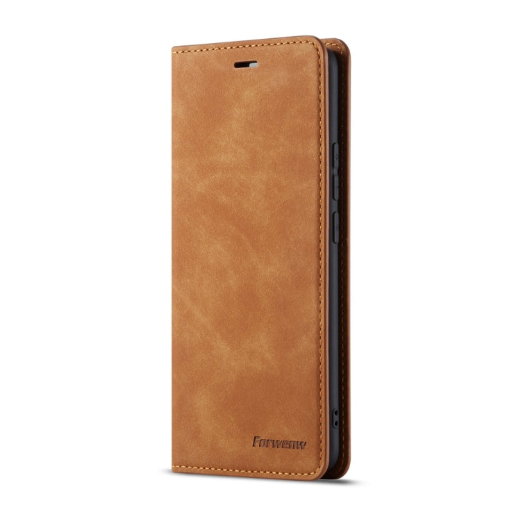 For Huawei Mate 20 Pro Forwenw Dream Series Oil Edge Strong Magnetism Horizontal Flip Leather Case with Holder & Card Slots & Wallet & Photo Frame(Brown) - Huawei Cases by Forwenw | Online Shopping UK | buy2fix