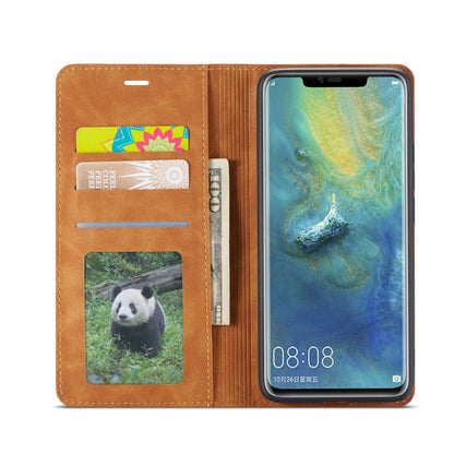 For Huawei Mate 20 Pro Forwenw Dream Series Oil Edge Strong Magnetism Horizontal Flip Leather Case with Holder & Card Slots & Wallet & Photo Frame(Brown) - Huawei Cases by Forwenw | Online Shopping UK | buy2fix