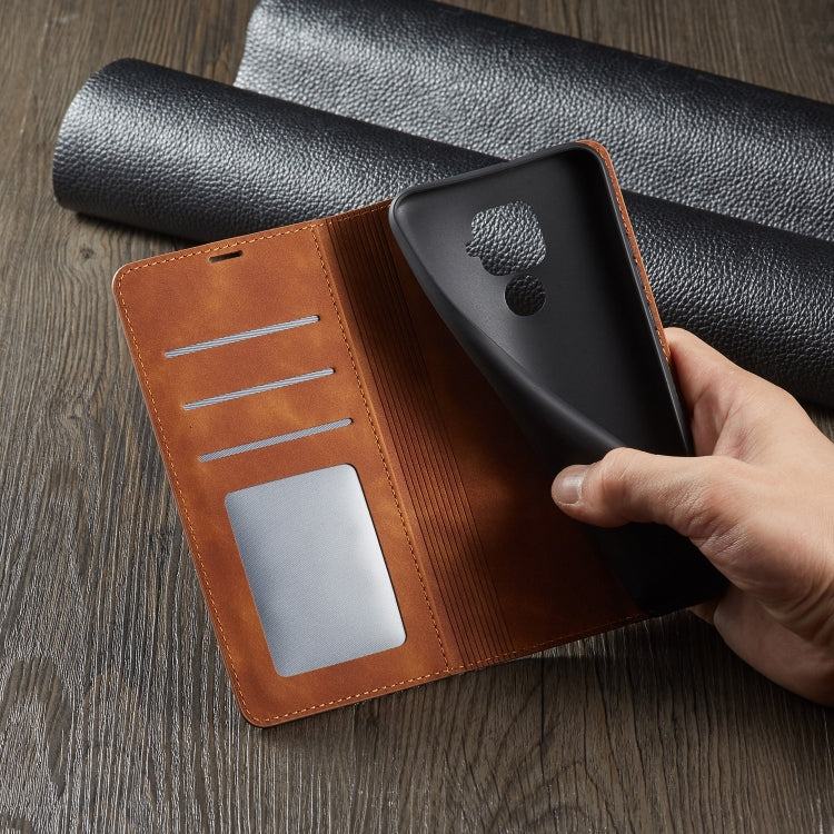 For Huawei Mate 30 Lite Forwenw Dream Series Oil Edge Strong Magnetism Horizontal Flip Leather Case with Holder & Card Slots & Wallet & Photo Frame(Brown) - Huawei Cases by Forwenw | Online Shopping UK | buy2fix