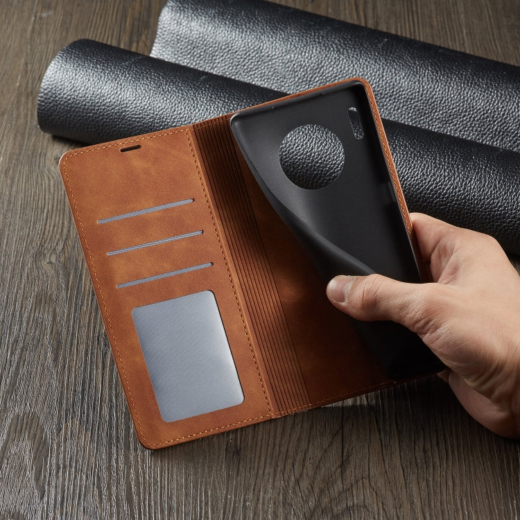 For Huawei Mate 30 Pro Forwenw Dream Series Oil Edge Strong Magnetism Horizontal Flip Leather Case with Holder & Card Slots & Wallet & Photo Frame(Brown) - Huawei Cases by Forwenw | Online Shopping UK | buy2fix