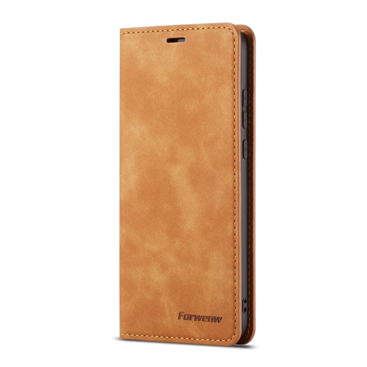 For Huawei P20 Forwenw Dream Series Oil Edge Strong Magnetism Horizontal Flip Leather Case with Holder & Card Slots & Wallet & Photo Frame(Brown) - Huawei Cases by Forwenw | Online Shopping UK | buy2fix