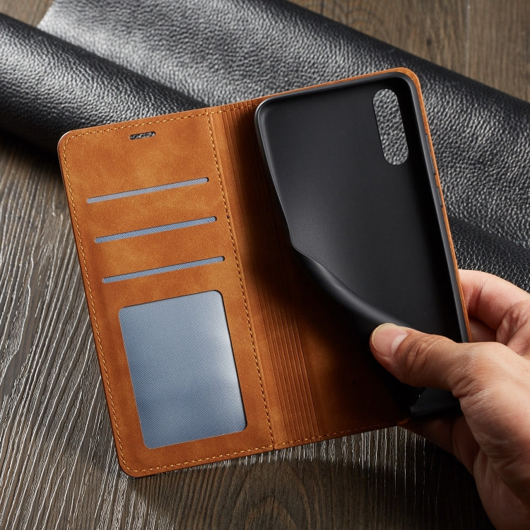 For Huawei P20 Forwenw Dream Series Oil Edge Strong Magnetism Horizontal Flip Leather Case with Holder & Card Slots & Wallet & Photo Frame(Brown) - Huawei Cases by Forwenw | Online Shopping UK | buy2fix