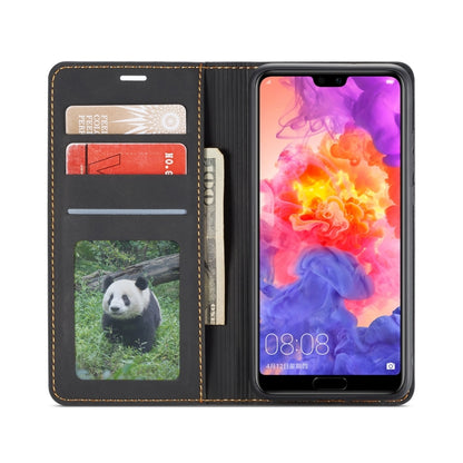 For Huawei P20 Pro Forwenw Dream Series Oil Edge Strong Magnetism Horizontal Flip Leather Case with Holder & Card Slots & Wallet & Photo Frame(Black) - Huawei Cases by Forwenw | Online Shopping UK | buy2fix