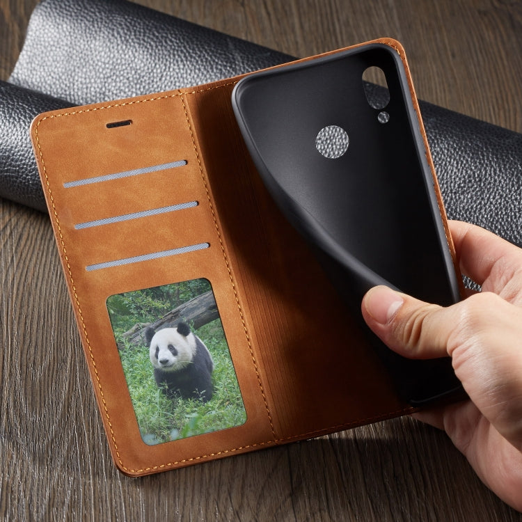 For Huawei P20 Lite Forwenw Dream Series Oil Edge Strong Magnetism Horizontal Flip Leather Case with Holder & Card Slots & Wallet & Photo Frame(Blue) - Huawei Cases by Forwenw | Online Shopping UK | buy2fix