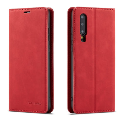For Huawei P30 Forwenw Dream Series Oil Edge Strong Magnetism Horizontal Flip Leather Case with Holder & Card Slots & Wallet & Photo Frame(Red) - Huawei Cases by Forwenw | Online Shopping UK | buy2fix