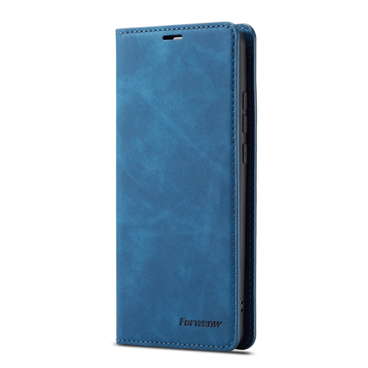 For Huawei P30 Pro Forwenw Dream Series Oil Edge Strong Magnetism Horizontal Flip Leather Case with Holder & Card Slots & Wallet & Photo Frame(Blue) - Huawei Cases by Forwenw | Online Shopping UK | buy2fix