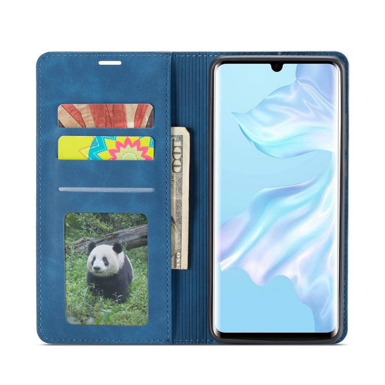 For Huawei P30 Pro Forwenw Dream Series Oil Edge Strong Magnetism Horizontal Flip Leather Case with Holder & Card Slots & Wallet & Photo Frame(Blue) - Huawei Cases by Forwenw | Online Shopping UK | buy2fix
