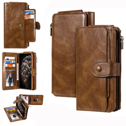 For iPhone 11 Pro Retro Multifunctional Horizontal Flip PU Leather Case with Card Slot & Holder & Wallet & Photo Frame(Brown) - iPhone 11 Pro Cases by buy2fix | Online Shopping UK | buy2fix
