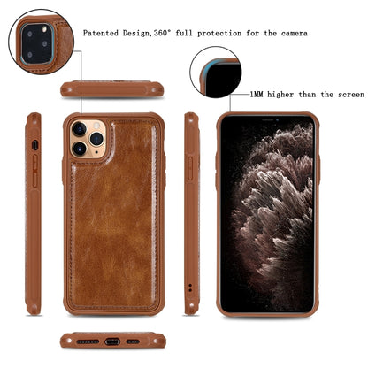 For iPhone 11 Pro Retro Multifunctional Horizontal Flip PU Leather Case with Card Slot & Holder & Wallet & Photo Frame(Brown) - iPhone 11 Pro Cases by buy2fix | Online Shopping UK | buy2fix