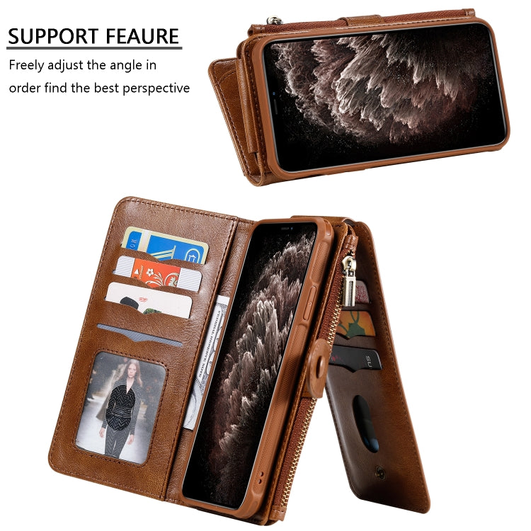 For iPhone 11 Pro Retro Multifunctional Horizontal Flip PU Leather Case with Card Slot & Holder & Wallet & Photo Frame(Brown) - iPhone 11 Pro Cases by buy2fix | Online Shopping UK | buy2fix