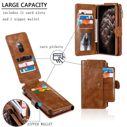 For iPhone 11 Pro Retro Multifunctional Horizontal Flip PU Leather Case with Card Slot & Holder & Wallet & Photo Frame(Brown) - iPhone 11 Pro Cases by buy2fix | Online Shopping UK | buy2fix