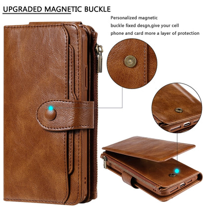 For iPhone 11 Pro Retro Multifunctional Horizontal Flip PU Leather Case with Card Slot & Holder & Wallet & Photo Frame(Brown) - iPhone 11 Pro Cases by buy2fix | Online Shopping UK | buy2fix