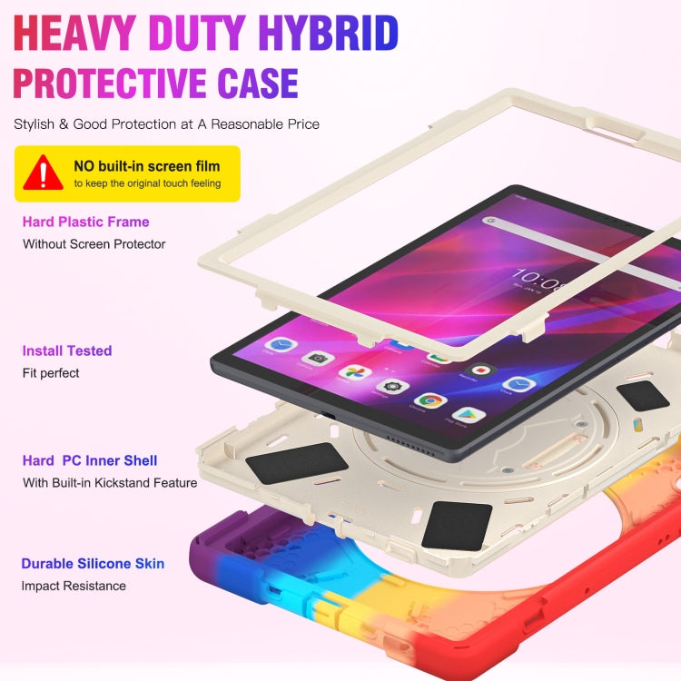 For Lenovo Tab K10 / M10 Plus Silicone + PC Protective Tablet Case(Colorful Red) - Lenovo by buy2fix | Online Shopping UK | buy2fix