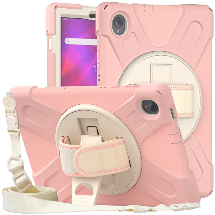 For Lenovo Tab K10 / M10 Plus Silicone + PC Protective Tablet Case(Cherry Blossom Pink) - Lenovo by buy2fix | Online Shopping UK | buy2fix