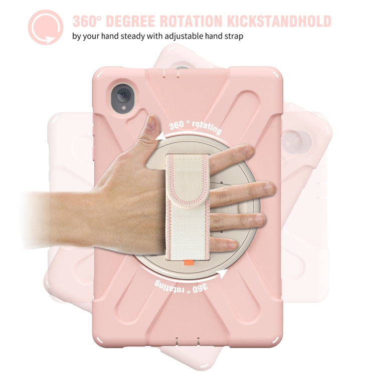 For Lenovo Tab K10 / M10 Plus Silicone + PC Protective Tablet Case(Cherry Blossom Pink) - Lenovo by buy2fix | Online Shopping UK | buy2fix