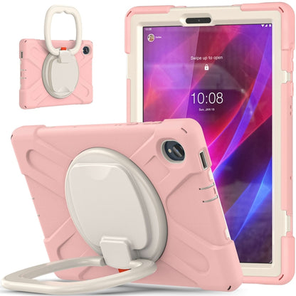 For Lenovo Tab K10 / M10 Plus Silicone + PC Protective Tablet Case(Cherry Blossom Pink) - Lenovo by buy2fix | Online Shopping UK | buy2fix