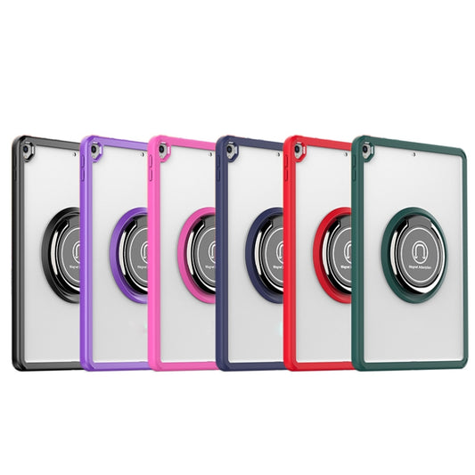 Shadow PC Tablet Case with Ring Holde For iPad 10.2 / 10.5 2019 / 2020(Rose Red) - iPad Pro 10.5 inch Cases by buy2fix | Online Shopping UK | buy2fix