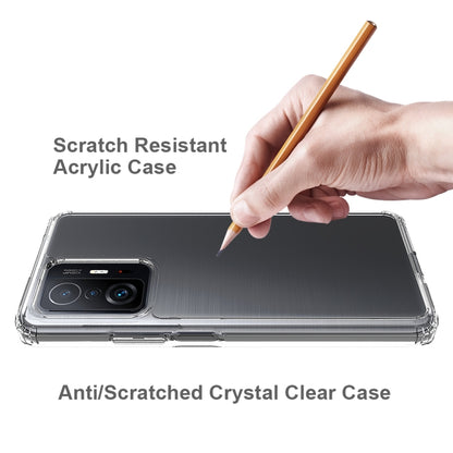 For Xiaomi Mi 11T / 11T Pro Shockproof Scratchproof TPU + Acrylic Protective Phone Case(Black) by buy2fix