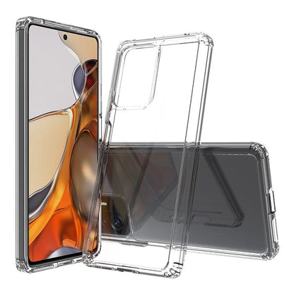 For Xiaomi Mi 11T / 11T Pro Shockproof Scratchproof TPU + Acrylic Protective Phone Case(Transparent) by buy2fix