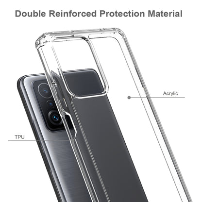 For Xiaomi Mi 11T / 11T Pro Shockproof Scratchproof TPU + Acrylic Protective Phone Case(Transparent) by buy2fix