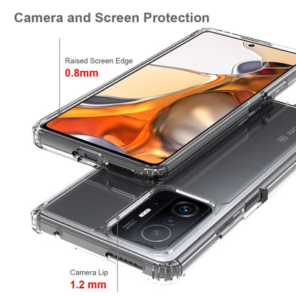 For Xiaomi Mi 11T / 11T Pro Shockproof Scratchproof TPU + Acrylic Protective Phone Case(Transparent) by buy2fix