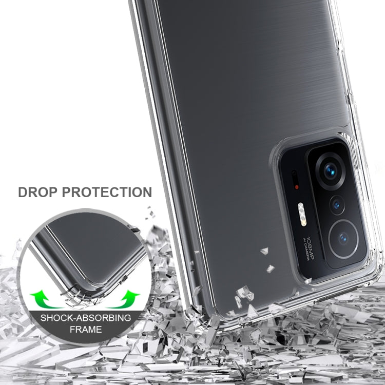 For Xiaomi Mi 11T / 11T Pro Shockproof Scratchproof TPU + Acrylic Protective Phone Case(Transparent) by buy2fix