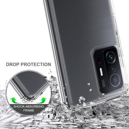 For Xiaomi Mi 11T / 11T Pro Shockproof Scratchproof TPU + Acrylic Protective Phone Case(Transparent) by buy2fix