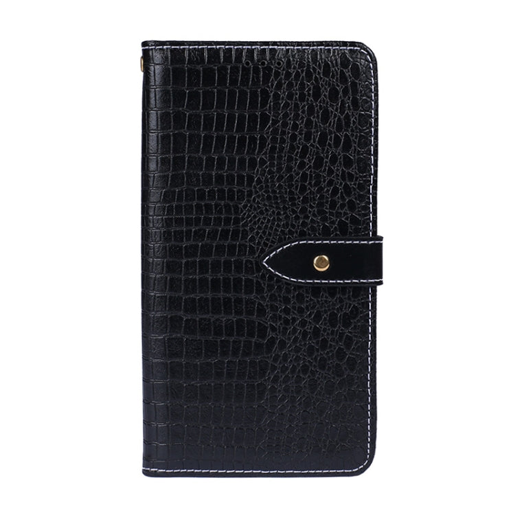 For Infinix Note 11 Pro idewei Crocodile Texture Leather Phone Case(Black) - Infinix Cases by idewei | Online Shopping UK | buy2fix