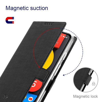 For Google Pixel 6 ViLi K Series Magnetic Buckle Horizontal Flip Leather Phone Case(Black) - Google Cases by ViLi | Online Shopping UK | buy2fix