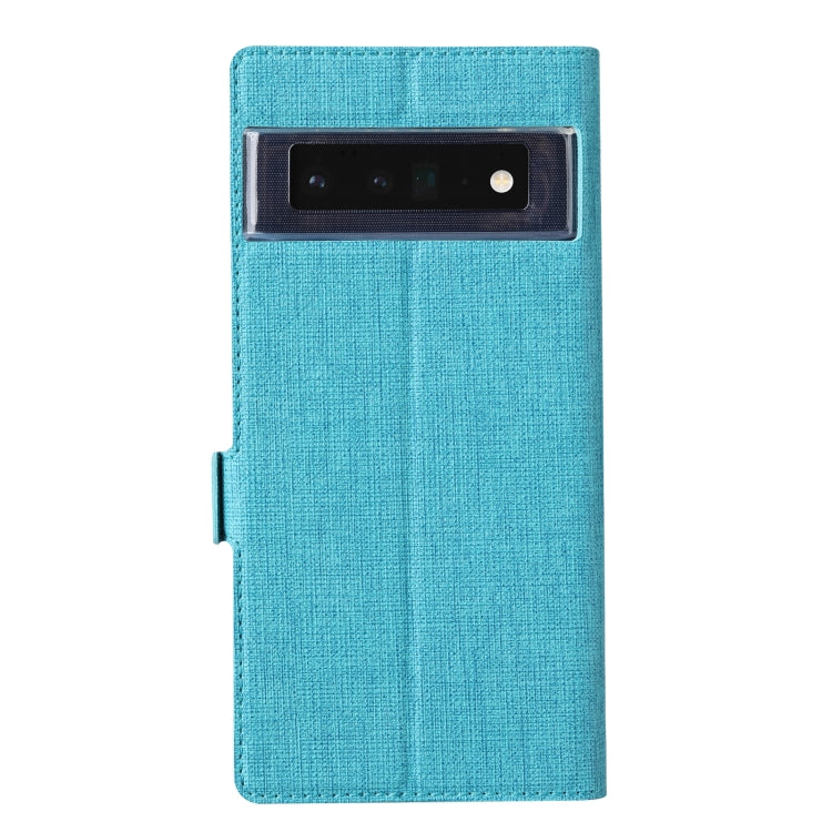 For Google Pixel 6 Pro ViLi K Series Magnetic Buckle Horizontal Flip Leather Phone Case(Blue) - Google Cases by ViLi | Online Shopping UK | buy2fix