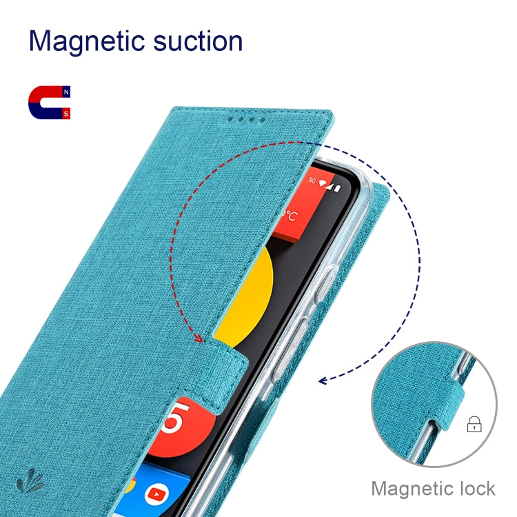 For Google Pixel 6 Pro ViLi K Series Magnetic Buckle Horizontal Flip Leather Phone Case(Blue) - Google Cases by ViLi | Online Shopping UK | buy2fix