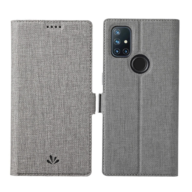 For OnePlus Nord N10 5G ViLi K Series Shockproof Magnetic Buckle Leather Phone Case(Grey) by ViLi