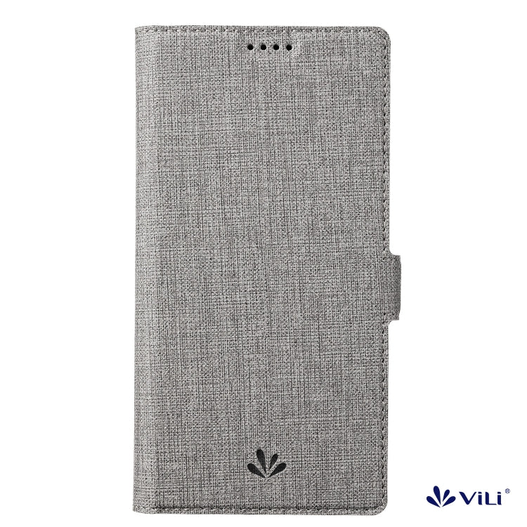 For OnePlus Nord N10 5G ViLi K Series Shockproof Magnetic Buckle Leather Phone Case(Grey) - OnePlus Cases by ViLi | Online Shopping UK | buy2fix