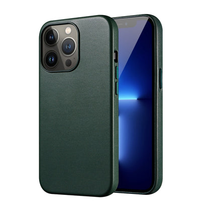 For iPhone 13 Pro PU + TPU Magsafe Magnetic Phone Case (Cedar Green) - iPhone 13 Pro Cases by buy2fix | Online Shopping UK | buy2fix