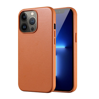 For iPhone 13 PU + TPU Magsafe Magnetic + IC Chip Phone Case(Golden Brown) - iPhone 13 Cases by buy2fix | Online Shopping UK | buy2fix