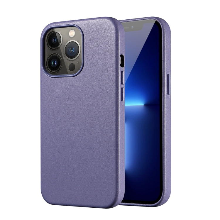 For iPhone 13 PU + TPU Magsafe Magnetic + IC Chip Phone Case(Wisteria) - iPhone 13 Cases by buy2fix | Online Shopping UK | buy2fix