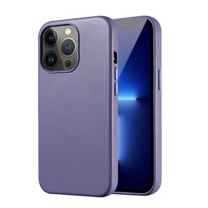 For iPhone 13 PU + TPU Magsafe Magnetic + IC Chip Phone Case(Wisteria) - iPhone 13 Cases by buy2fix | Online Shopping UK | buy2fix