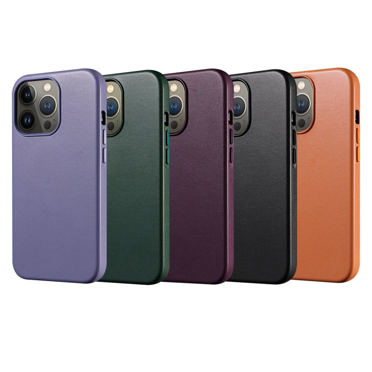 For iPhone 13 PU + TPU Magsafe Magnetic + IC Chip Phone Case(Cedar Green) - iPhone 13 Cases by buy2fix | Online Shopping UK | buy2fix