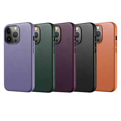For iPhone 13 PU + TPU Magsafe Magnetic + IC Chip Phone Case(Golden Brown) - iPhone 13 Cases by buy2fix | Online Shopping UK | buy2fix