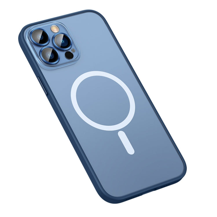 For iPhone 13 Pro MagSafe Matte Phone Case (Dark Blue) - iPhone 13 Pro Cases by buy2fix | Online Shopping UK | buy2fix