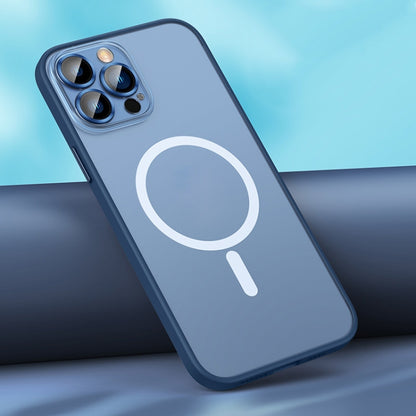 For iPhone 13 Pro MagSafe Matte Phone Case (Dark Blue) - iPhone 13 Pro Cases by buy2fix | Online Shopping UK | buy2fix