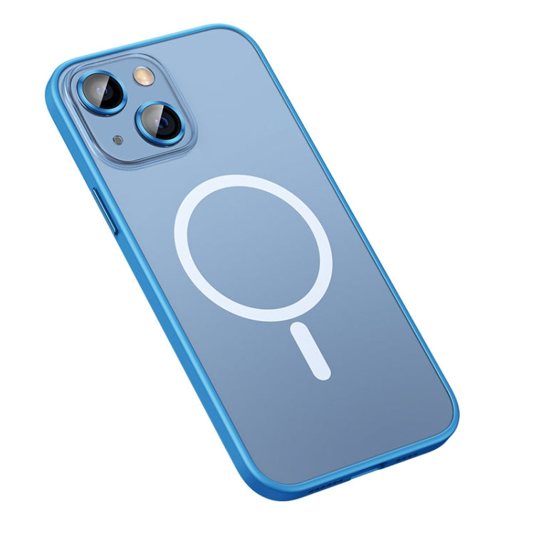 For iPhone 13 MagSafe Matte Phone Case(Sierra Blue) - iPhone 13 Cases by buy2fix | Online Shopping UK | buy2fix