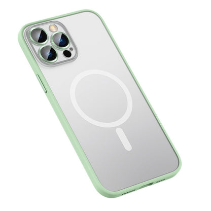For iPhone 12 Pro Max MagSafe Matte Phone Case(Green) - iPhone 12 Pro Max Cases by buy2fix | Online Shopping UK | buy2fix