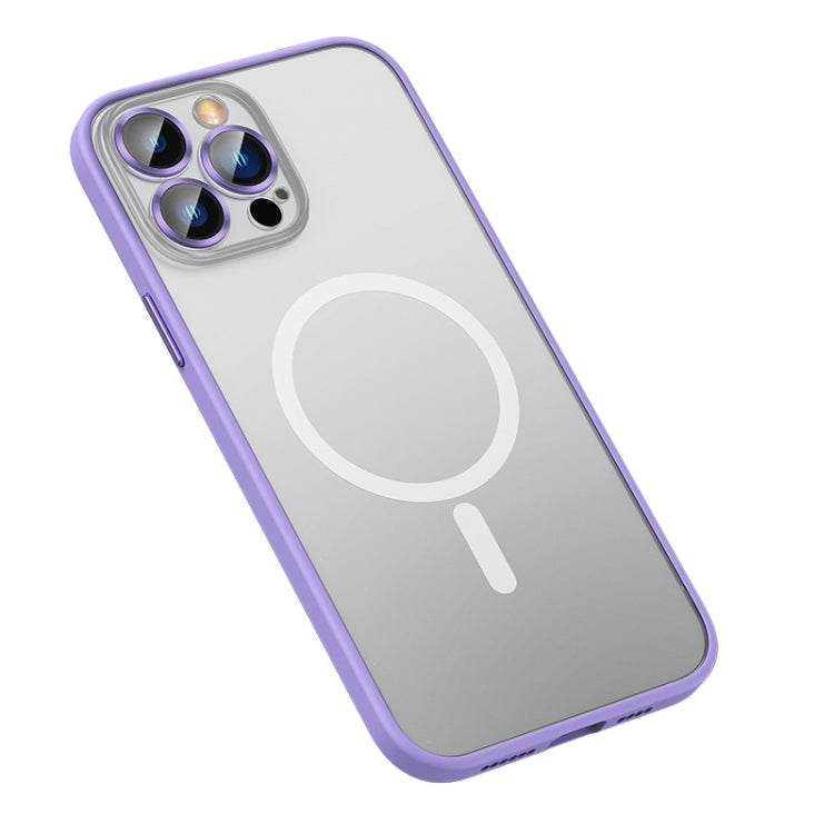For iPhone 12 Pro Max MagSafe Matte Phone Case(Purple) - iPhone 12 Pro Max Cases by buy2fix | Online Shopping UK | buy2fix