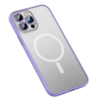 For iPhone 12 Pro Max MagSafe Matte Phone Case(Purple) - iPhone 12 Pro Max Cases by buy2fix | Online Shopping UK | buy2fix