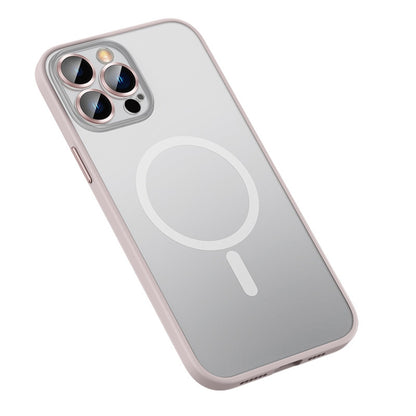 For iPhone 12 Pro MagSafe Matte Phone Case(Pink) - iPhone 12 / 12 Pro Cases by buy2fix | Online Shopping UK | buy2fix